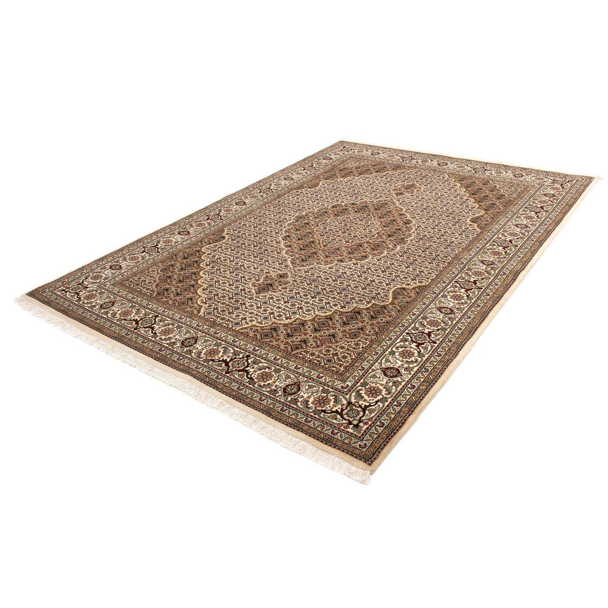 Tapis persan - Tabriz - 242 x 171 cm - beige