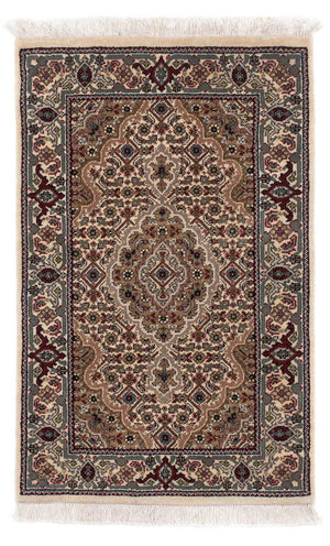 Tapis persan - Tabriz - 90 x 60 cm - marron clair
