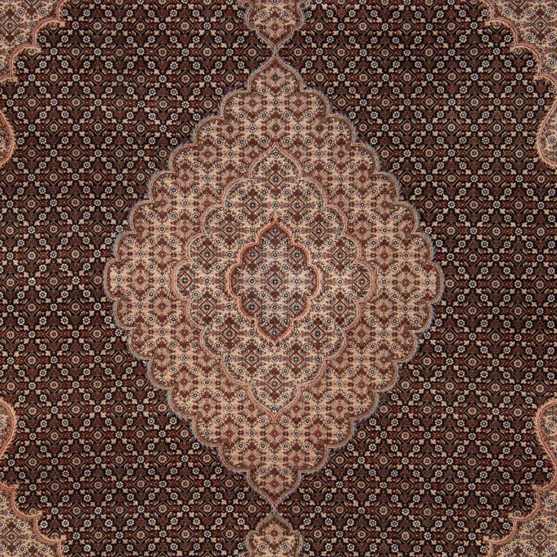 Tapis persan - Tabriz - 346 x 253 cm - bleu foncé