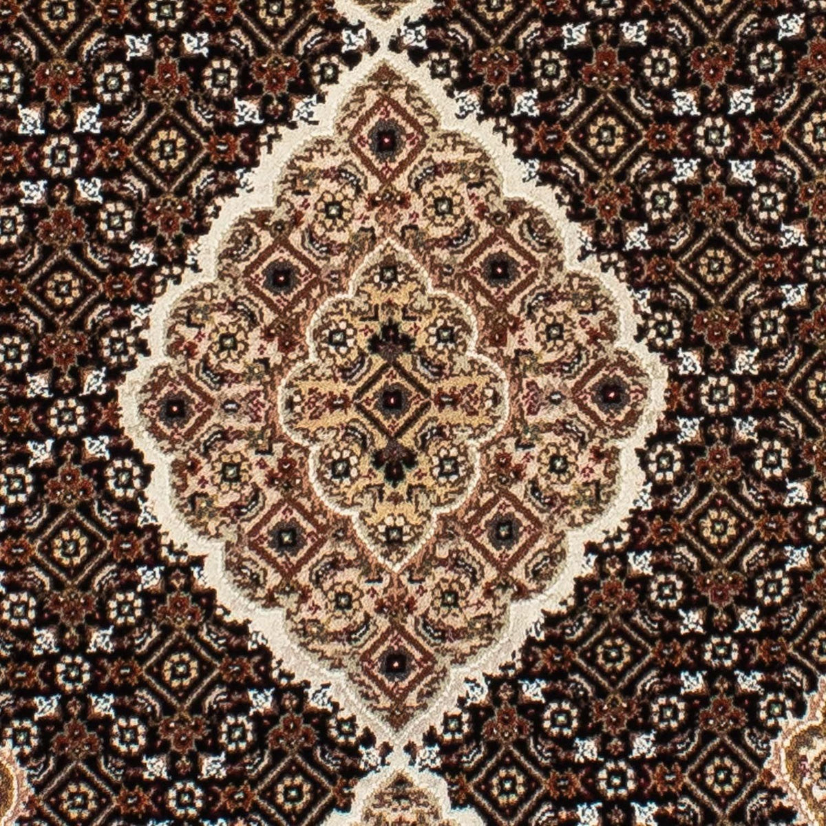 Tapis de couloir Tapis persan - Tabriz - 201 x 84 cm - bleu foncé