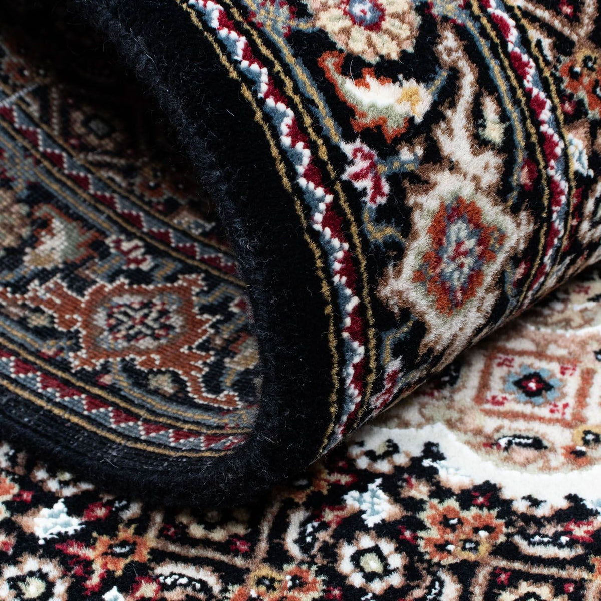 Tapis de couloir Tapis persan - Tabriz - 201 x 84 cm - bleu foncé