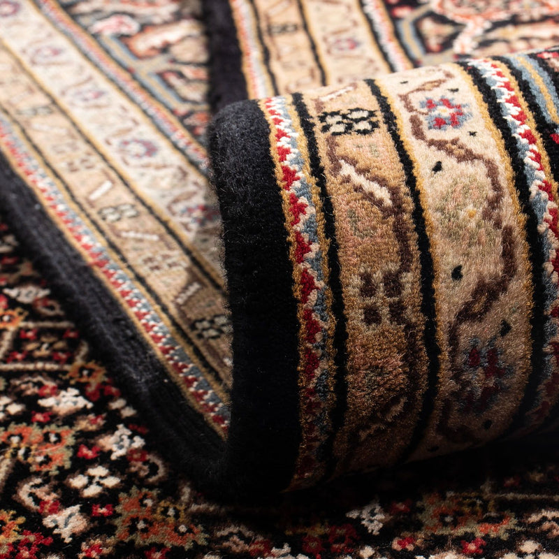 Tapis persan - Tabriz - 239 x 166 cm - bleu foncé