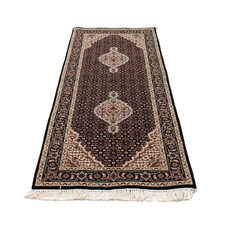Tapis de couloir Tapis persan - Tabriz - 196 x 73 cm - bleu foncé