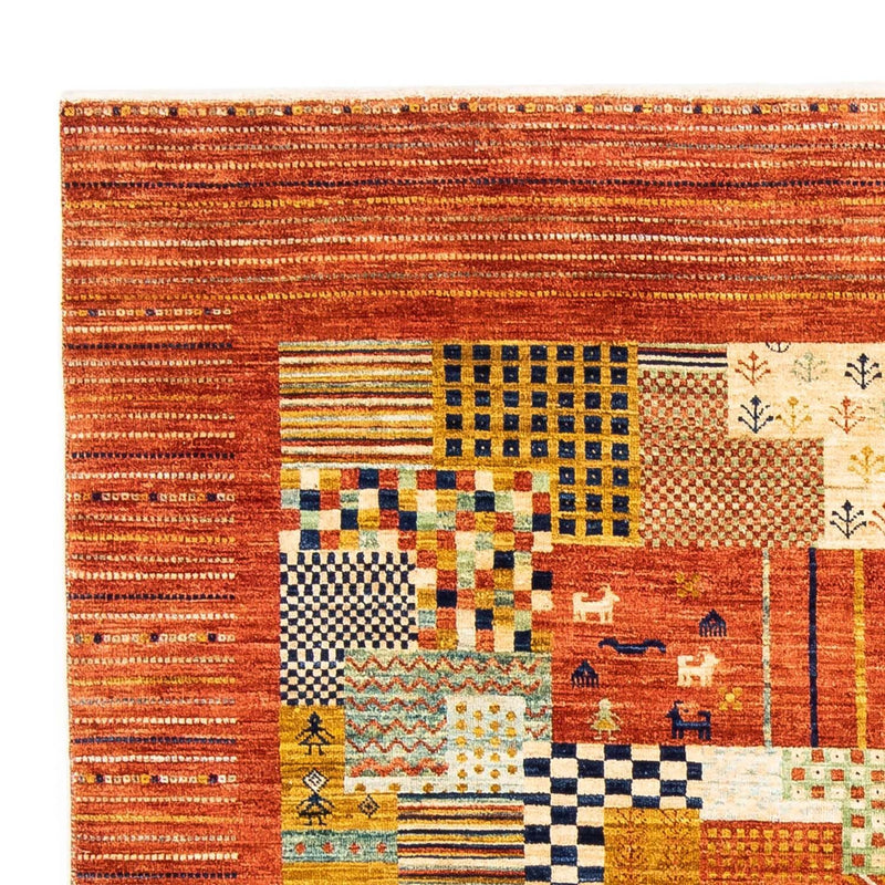 Tapis Gabbeh - Loribaft Persan - 228 x 170 cm - rouille
