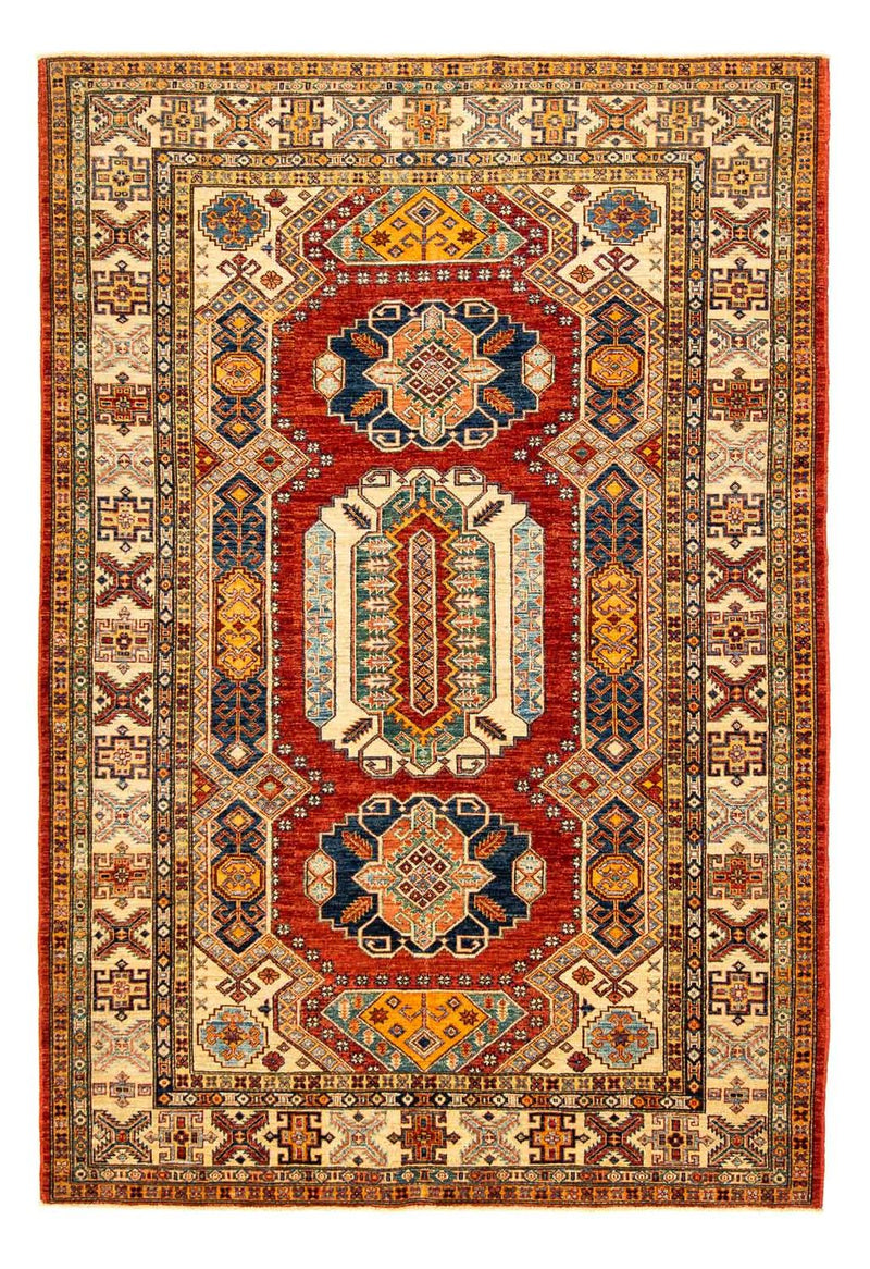 Tapis Ziegler - Kazak - 261 x 184 cm - rouge foncé