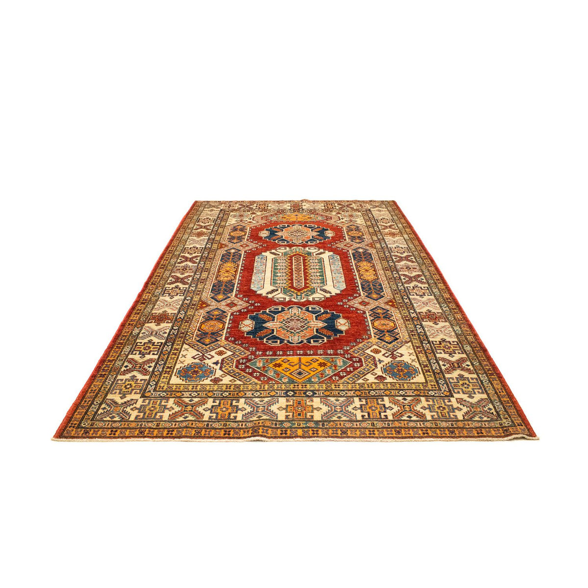 Tapis Ziegler - Kazak - 261 x 184 cm - rouge foncé