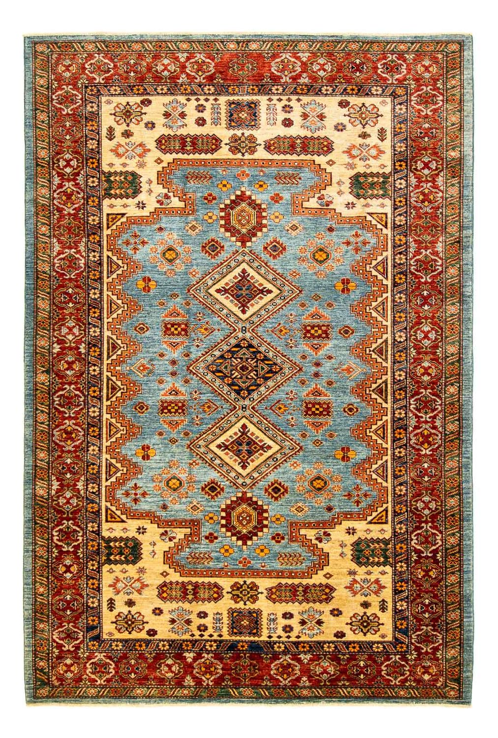 Tapis Ziegler - Kazak - 271 x 184 cm - bleu clair