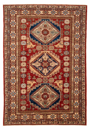 Tapis Ziegler - Kazak - 242 x 167 cm - rouge foncé