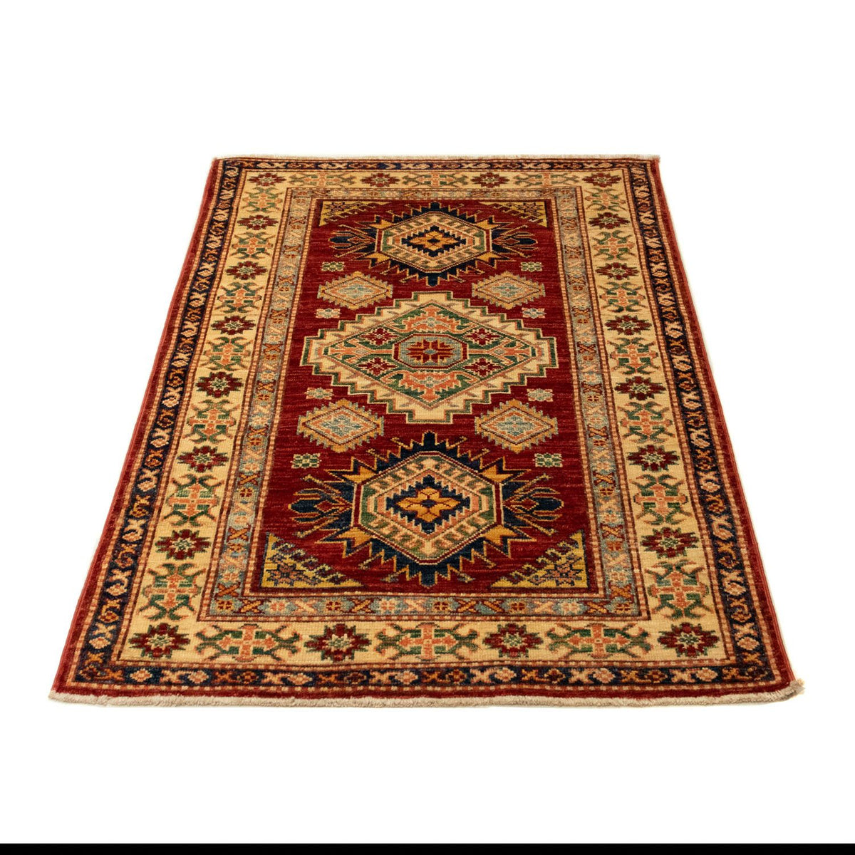 Tapis Ziegler - Kazak - 124 x 84 cm - rouge foncé