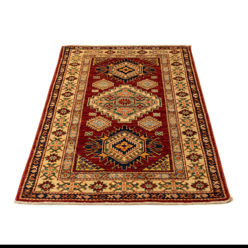 Tapis Ziegler - Kazak - 124 x 84 cm - rouge foncé