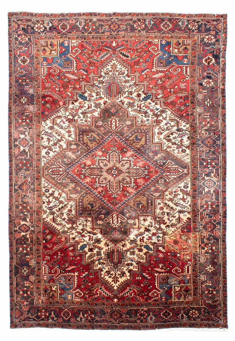 Tapis persan - Nomadic - 282 x 202 cm - rouge