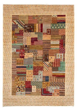 Tapis Gabbeh - Loribaft Persan - 238 x 170 cm - marron clair