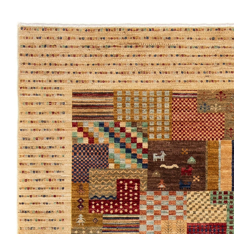 Tapis Gabbeh - Loribaft Persan - 238 x 170 cm - marron clair