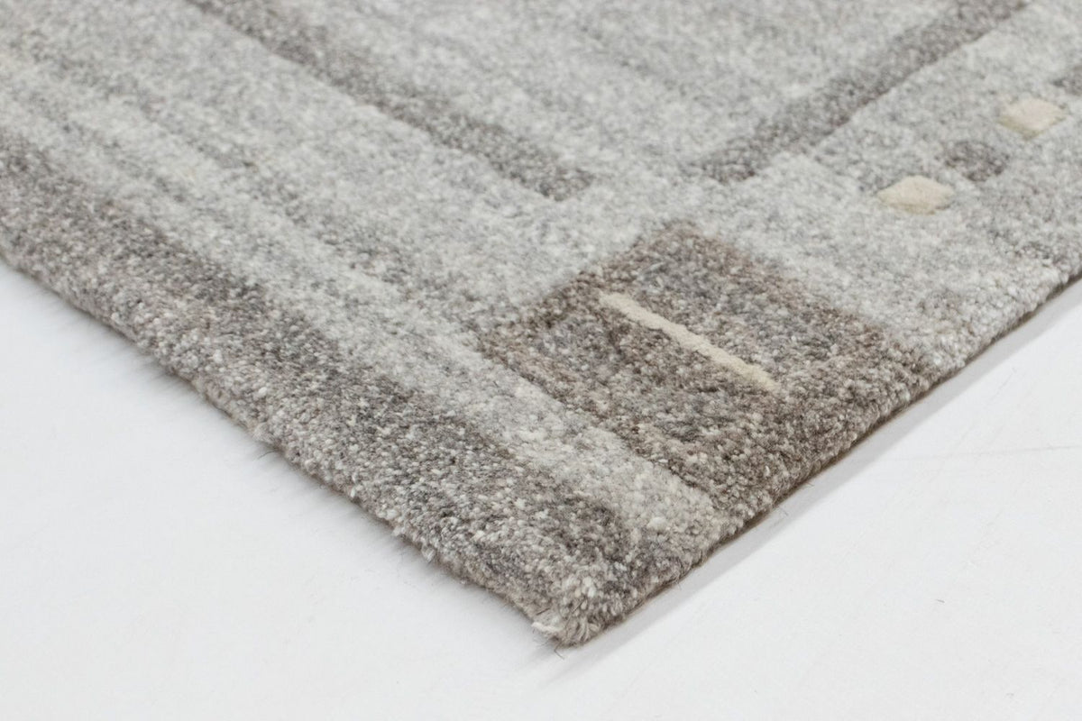 Tapis Népalais - 90 x 60 cm - gris