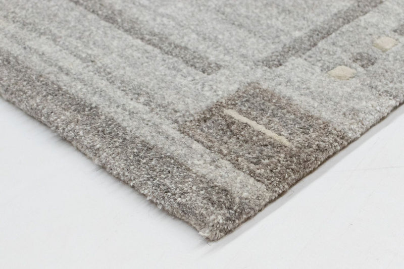 Tapis Népalais - 90 x 60 cm - gris