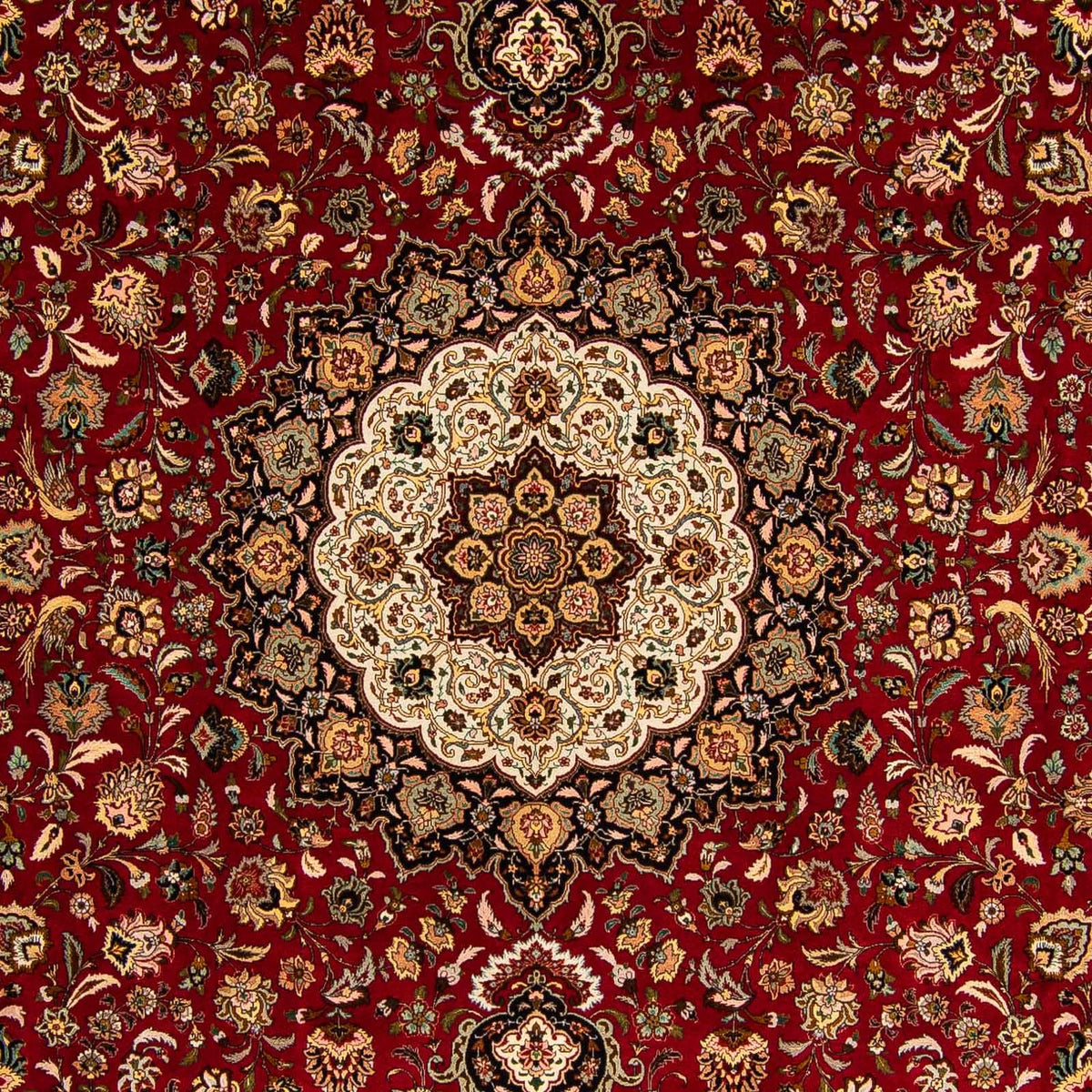Tapis persan - Tabriz - Royal - 411 x 304 cm - rouge foncé