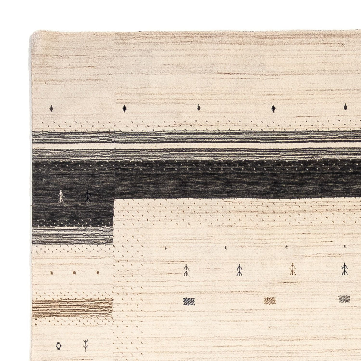 Tapis Gabbeh - Loribaft Persan - 304 x 207 cm - beige