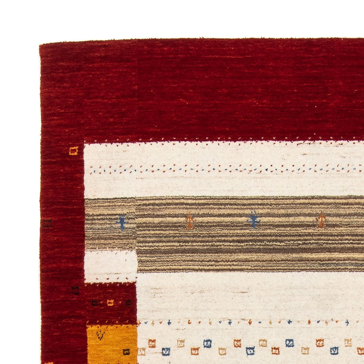Tapis Gabbeh - Loribaft Persan - 205 x 142 cm - marron foncé