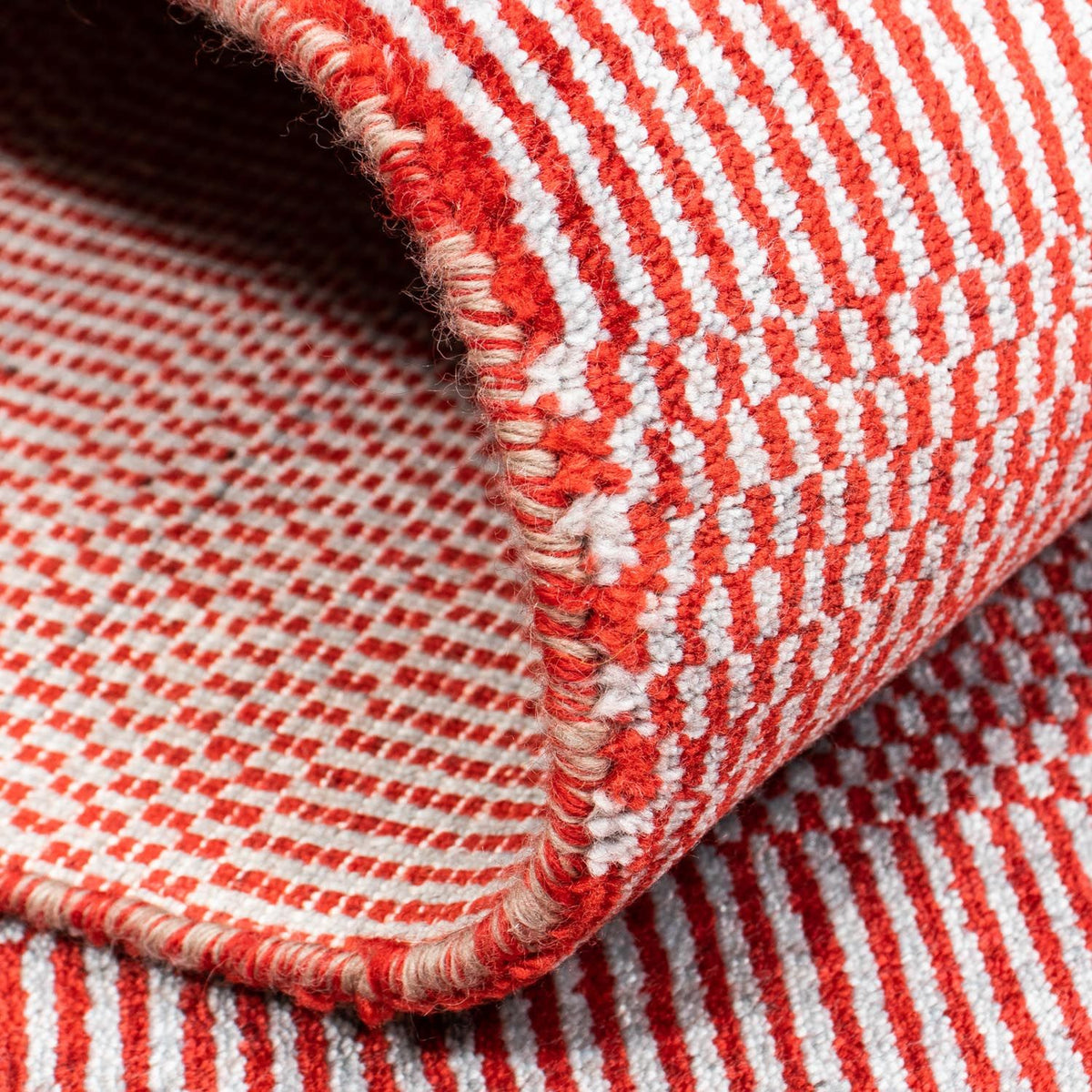 Tapis design - 201 x 142 cm - rouge