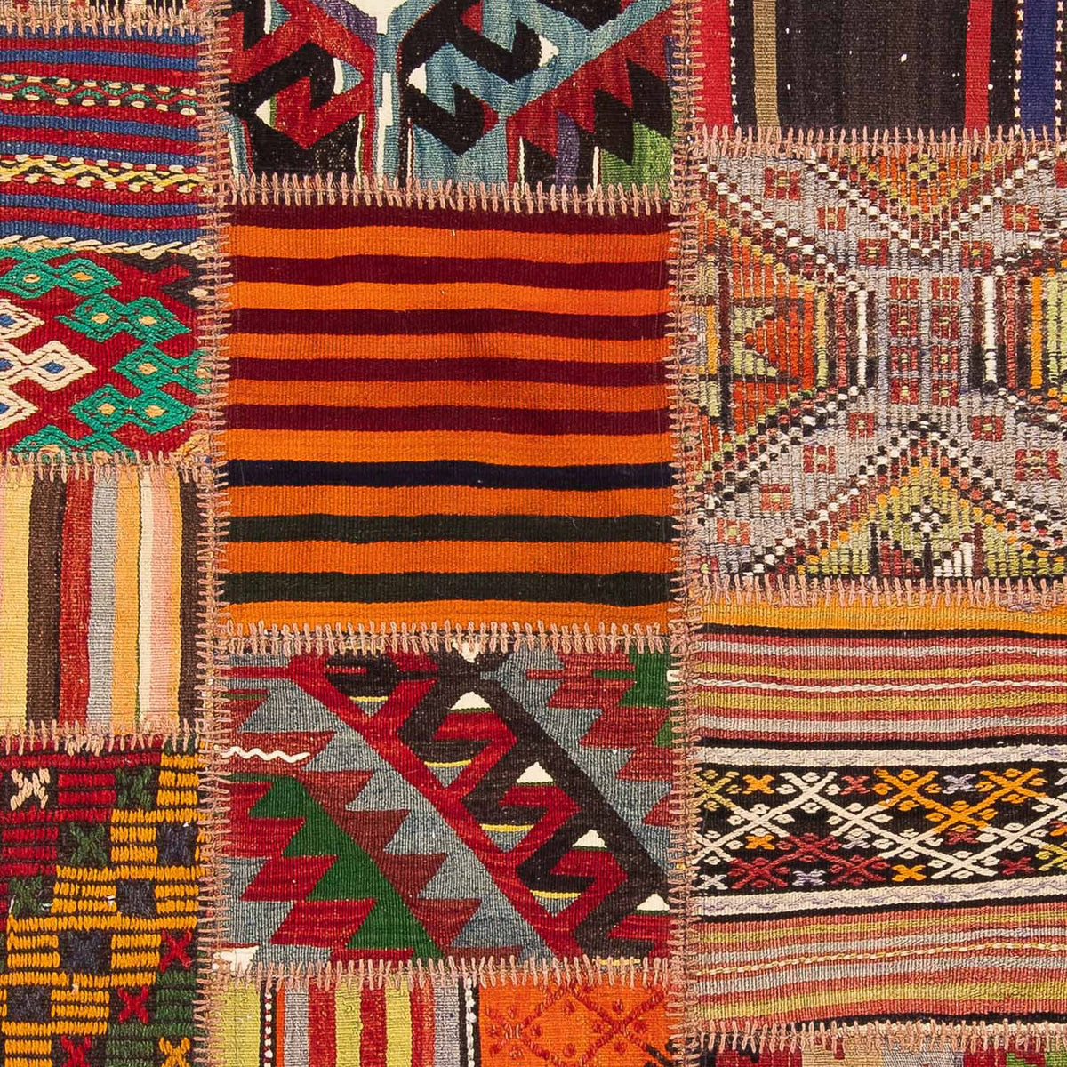 Tapis patchwork - 238 x 168 cm - multicolore