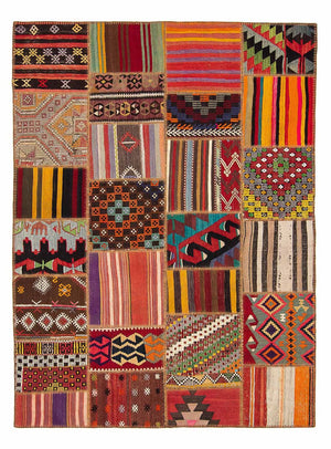 Tapis patchwork - 239 x 168 cm - multicolore