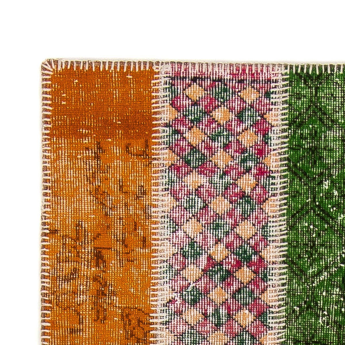 Tapis de couloir Tapis patchwork - 203 x 90 cm - multicolore
