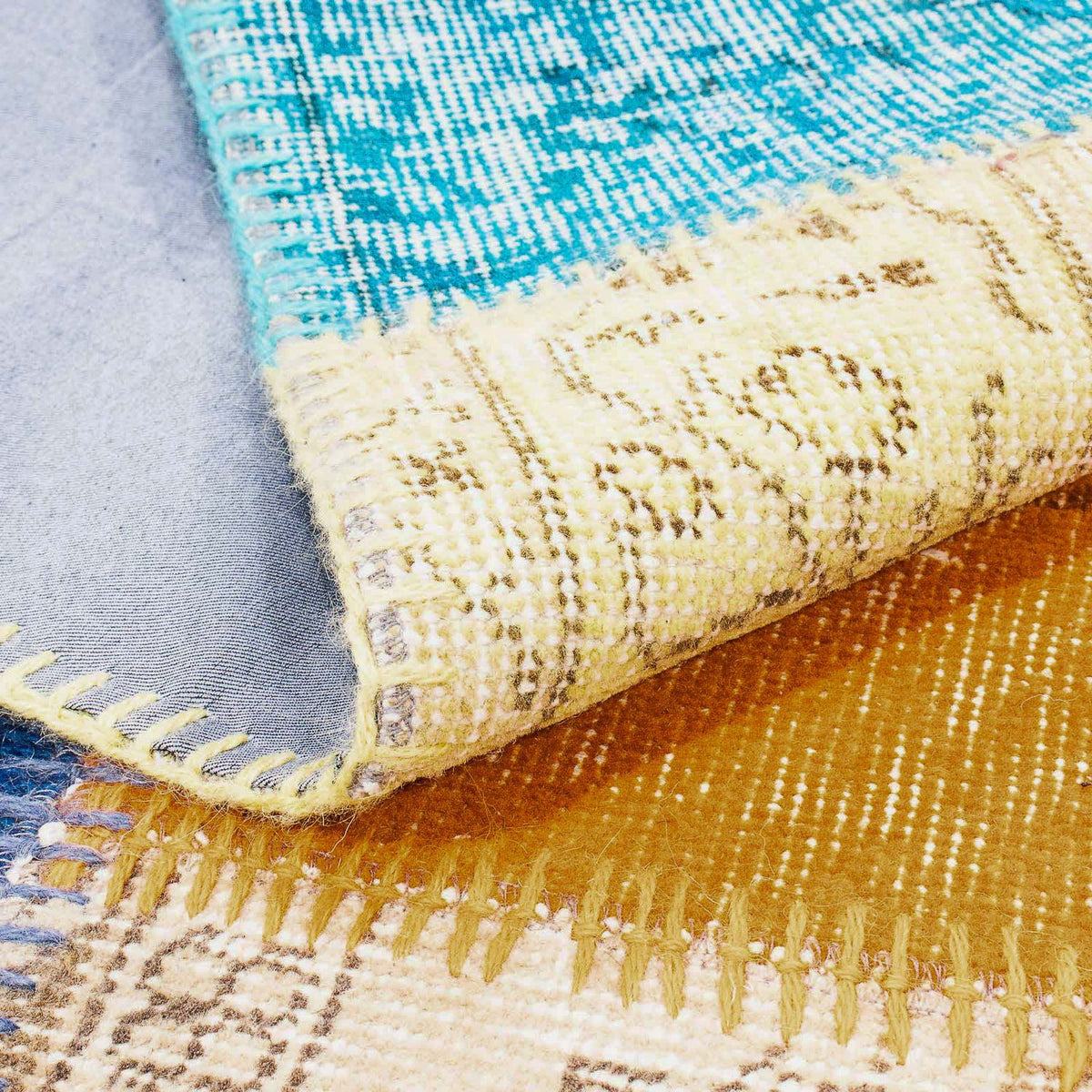 Tapis patchwork - 185 x 123 cm - multicolore