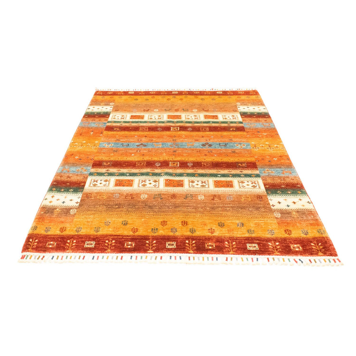 Tapis Gabbeh - Loribaft Persan - 200 x 150 cm - multicolore