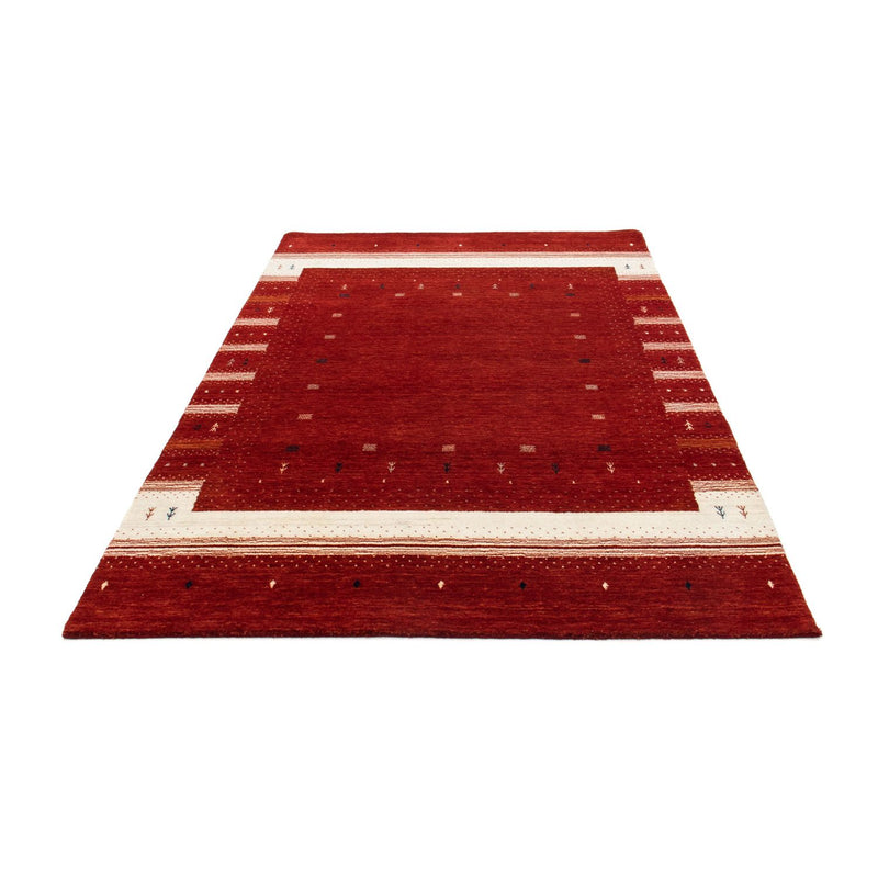 Tapis Gabbeh - Loribaft Persan - 203 x 141 cm - rouge