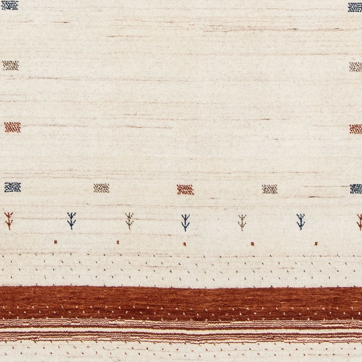 Tapis Gabbeh - Loribaft Persan - 201 x 146 cm - beige