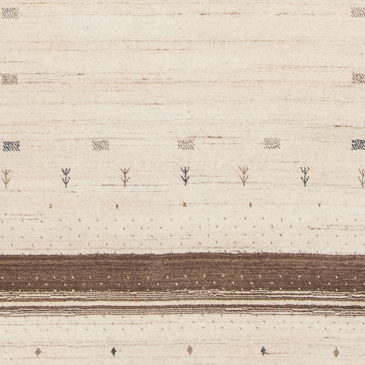 Tapis Gabbeh - Loribaft Persan - 200 x 142 cm - beige