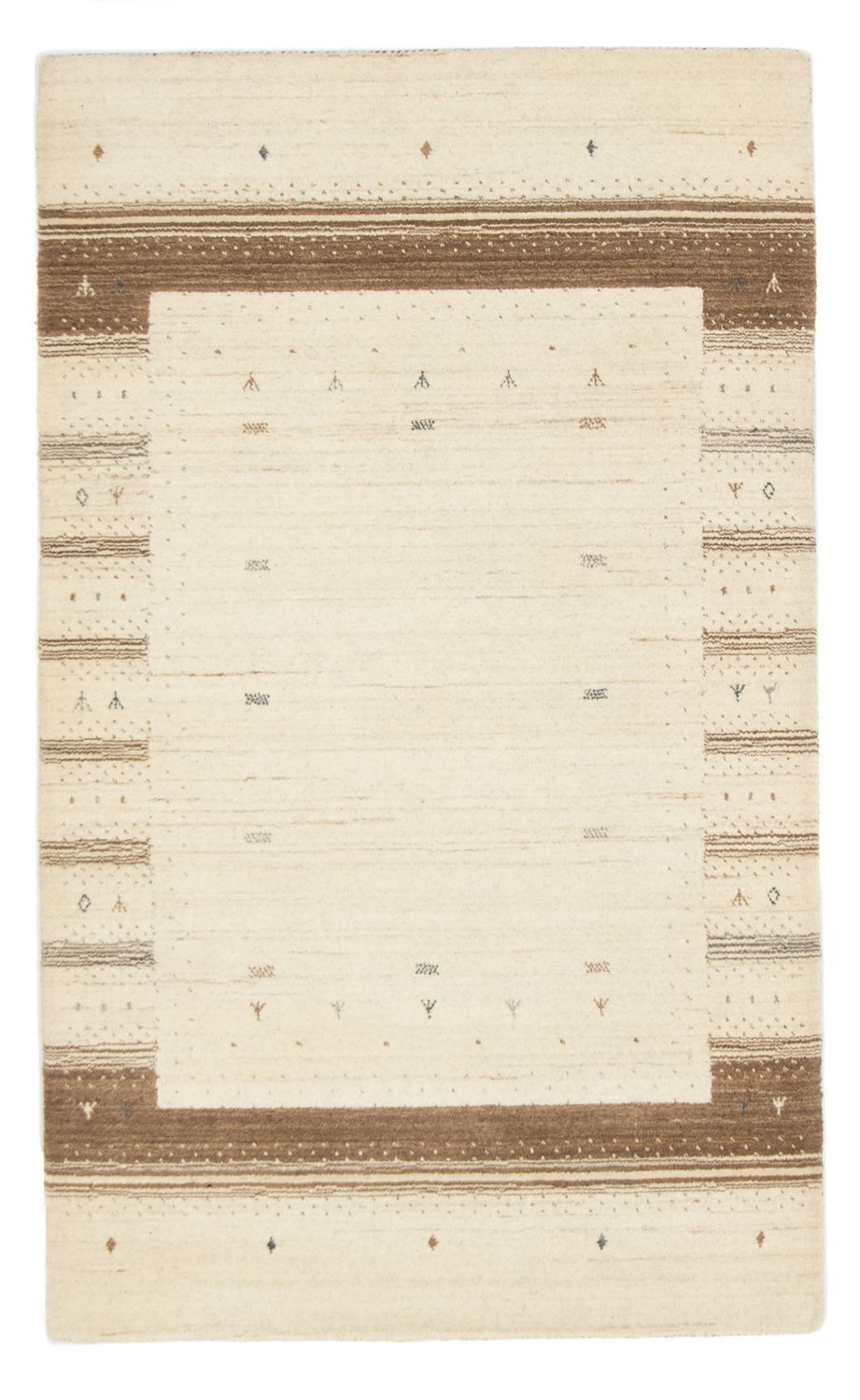 Tapis Gabbeh - Loribaft Persan - 160 x 94 cm - beige