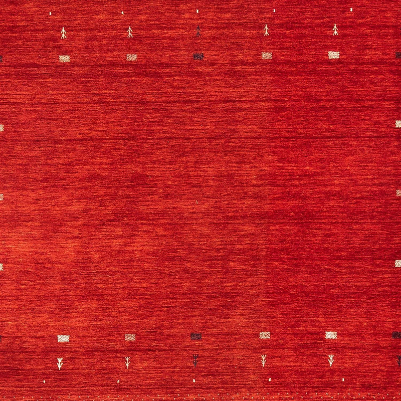 Tapis Gabbeh - Loribaft Persan carré  - 256 x 249 cm - rouge