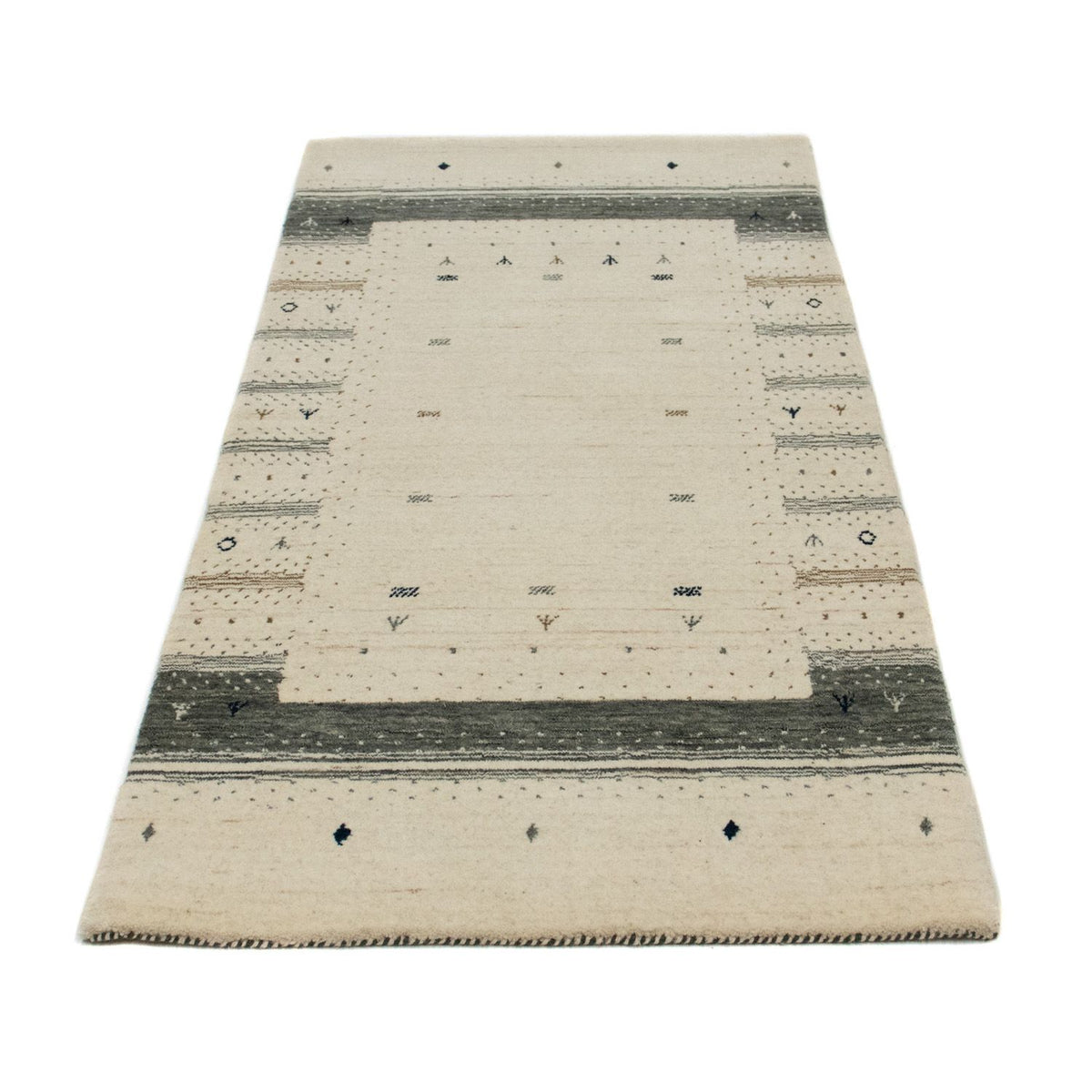Tapis Gabbeh - Loribaft Persan - 146 x 72 cm - beige