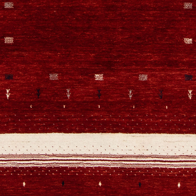 Tapis Gabbeh - Loribaft Persan - 204 x 140 cm - rouge