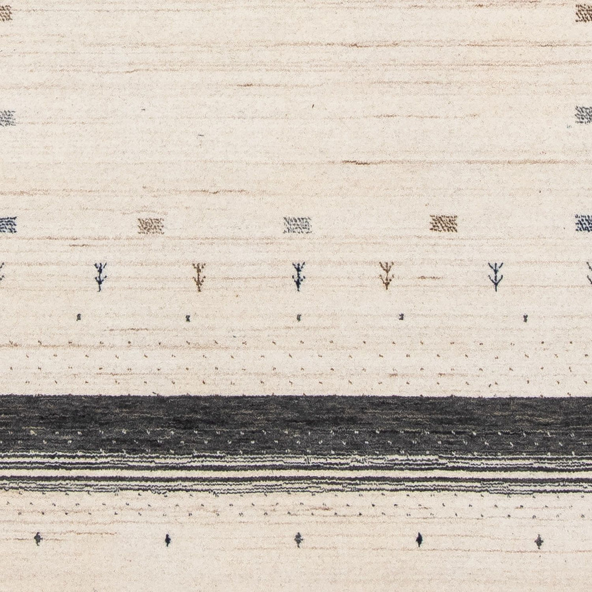 Tapis Gabbeh - Loribaft Persan - 200 x 145 cm - beige