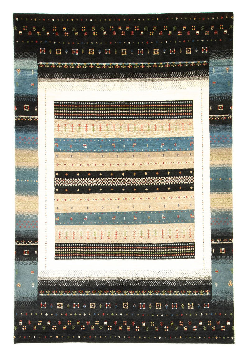 Tapis Gabbeh - Loribaft Persan - 243 x 169 cm - multicolore