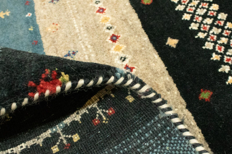 Tapis Gabbeh - Loribaft Persan - 243 x 169 cm - multicolore