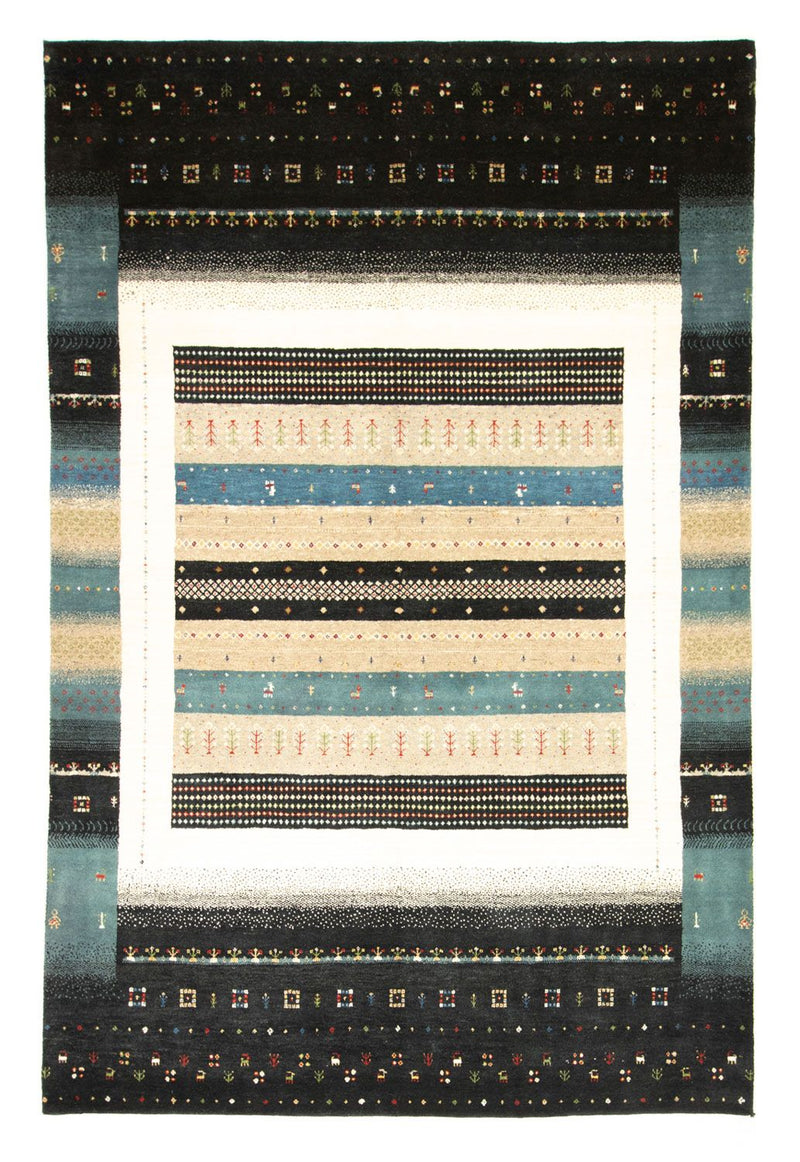 Tapis Gabbeh - Loribaft Persan - 246 x 169 cm - multicolore