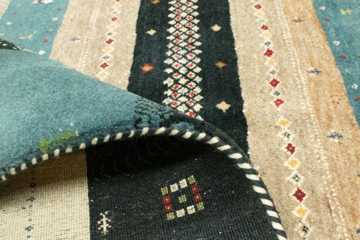 Tapis Gabbeh - Loribaft Persan - 241 x 170 cm - multicolore