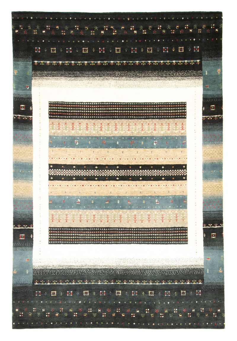 Tapis Gabbeh - Loribaft Persan - 242 x 169 cm - multicolore