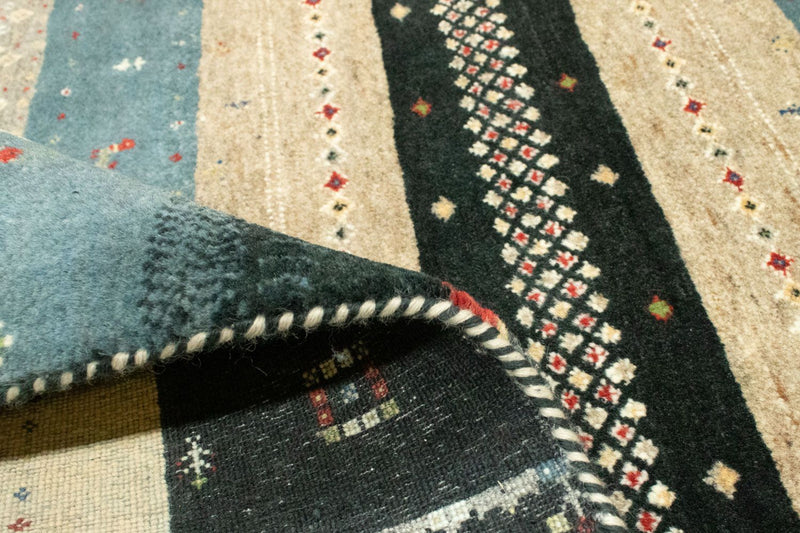 Tapis Gabbeh - Loribaft Persan - 242 x 169 cm - multicolore