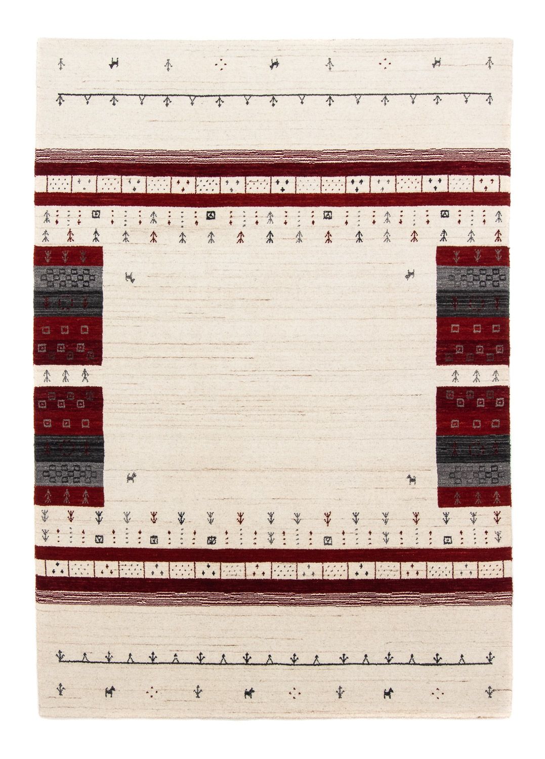 Tapis Gabbeh - Loribaft Persan - 200 x 140 cm - beige