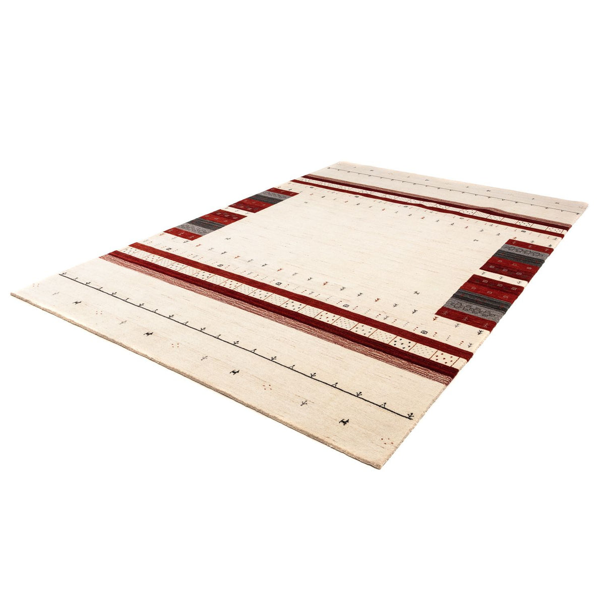 Tapis Gabbeh - Loribaft Persan - 298 x 200 cm - beige