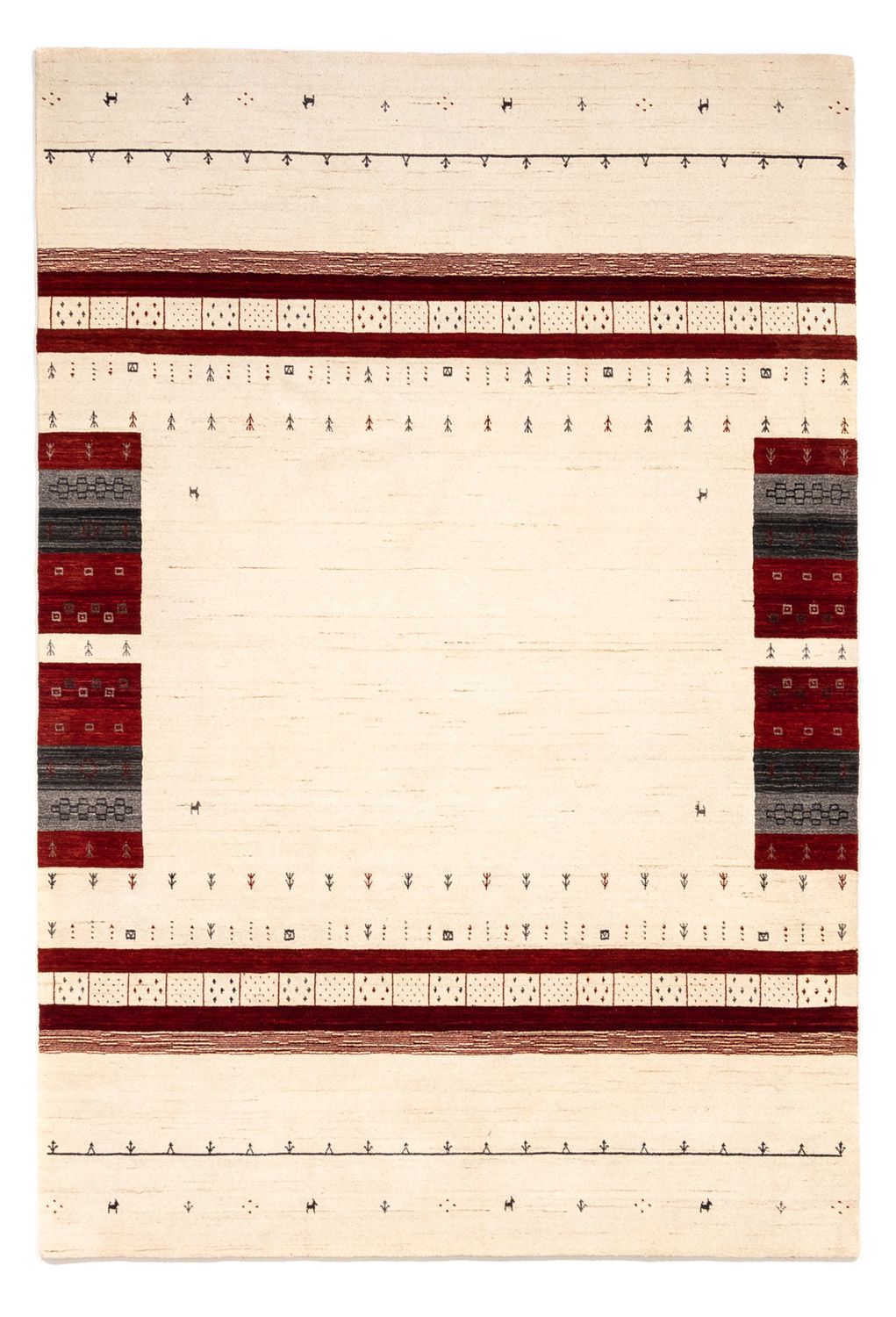 Tapis Gabbeh - Loribaft Persan - 298 x 201 cm - beige
