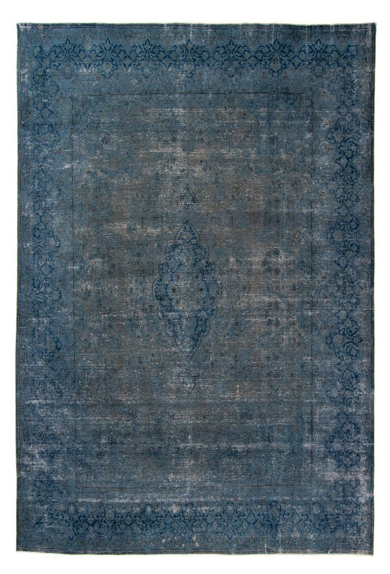 Tapis vintage - 386 x 290 cm - bleu foncé