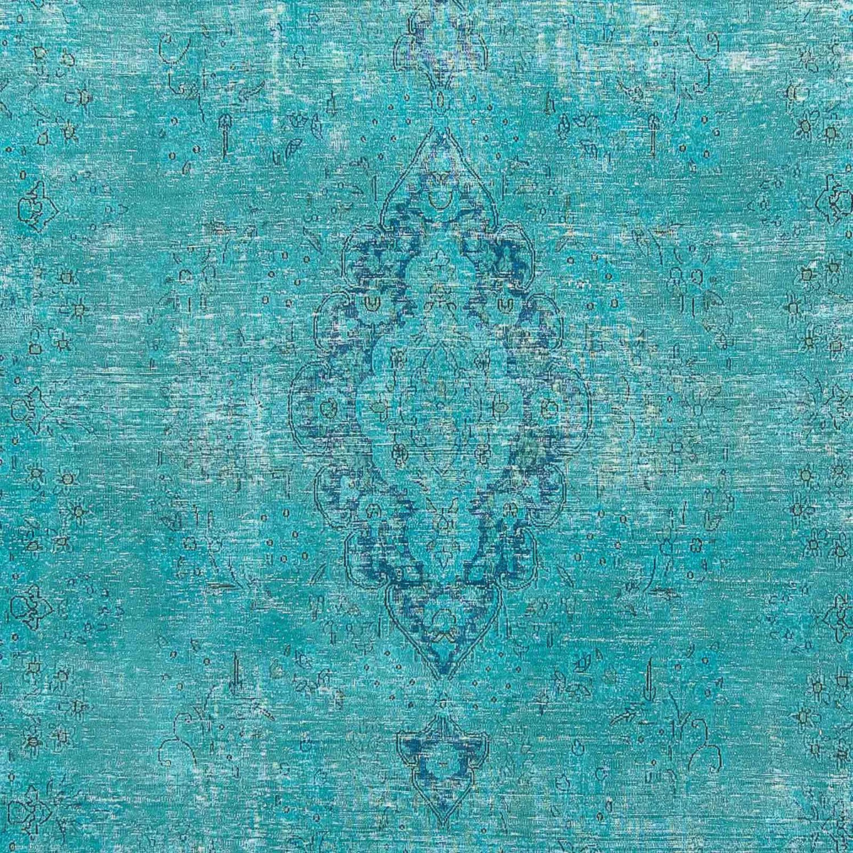 Tapis vintage - 395 x 295 cm - bleu