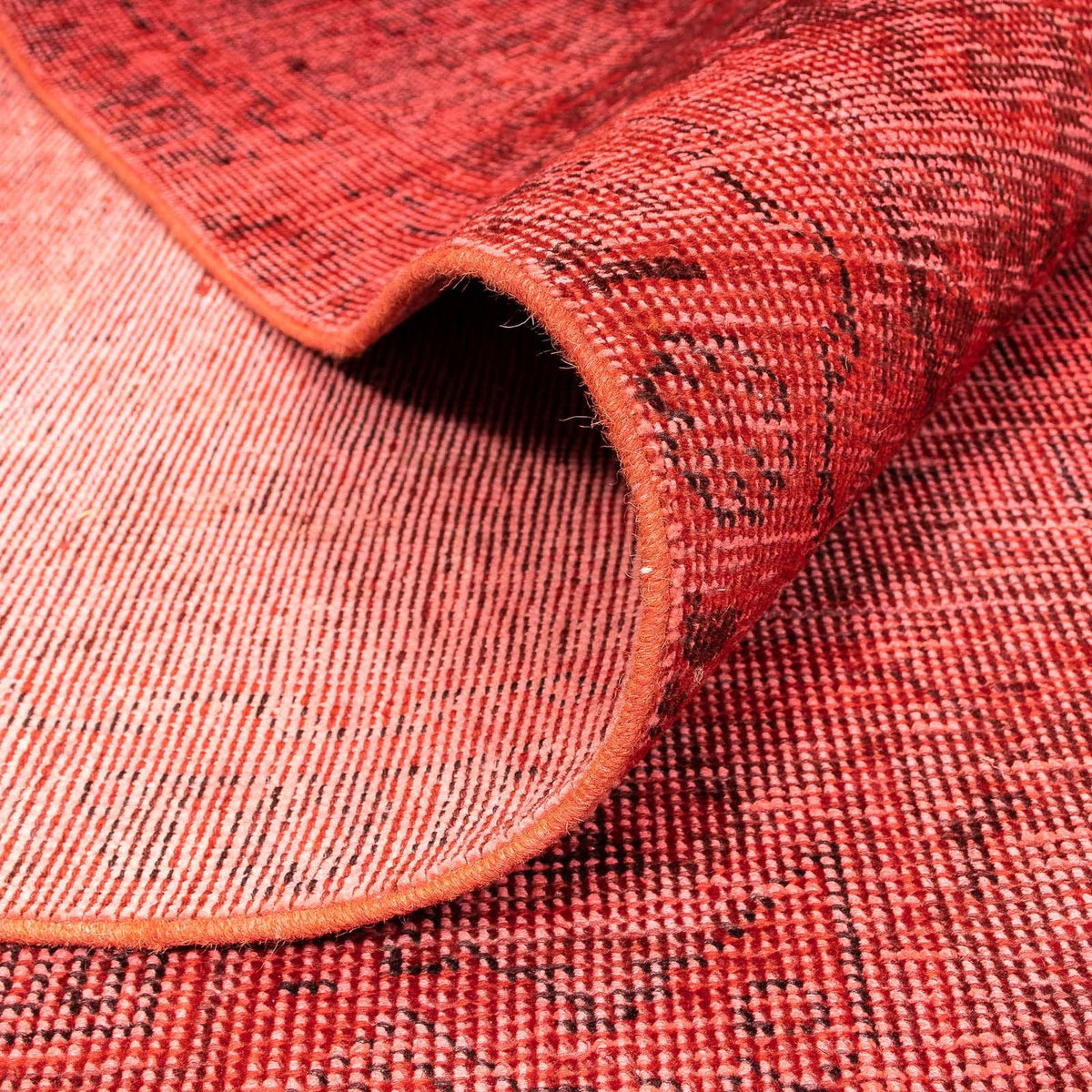 Tapis vintage - 370 x 288 cm - rouge foncé