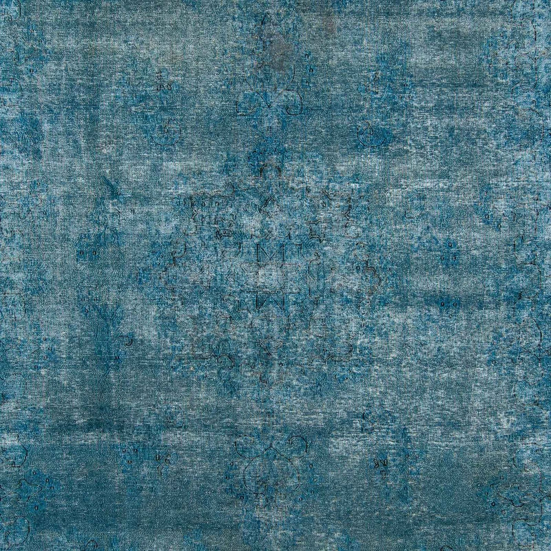 Tapis vintage - 404 x 290 cm - bleu foncé