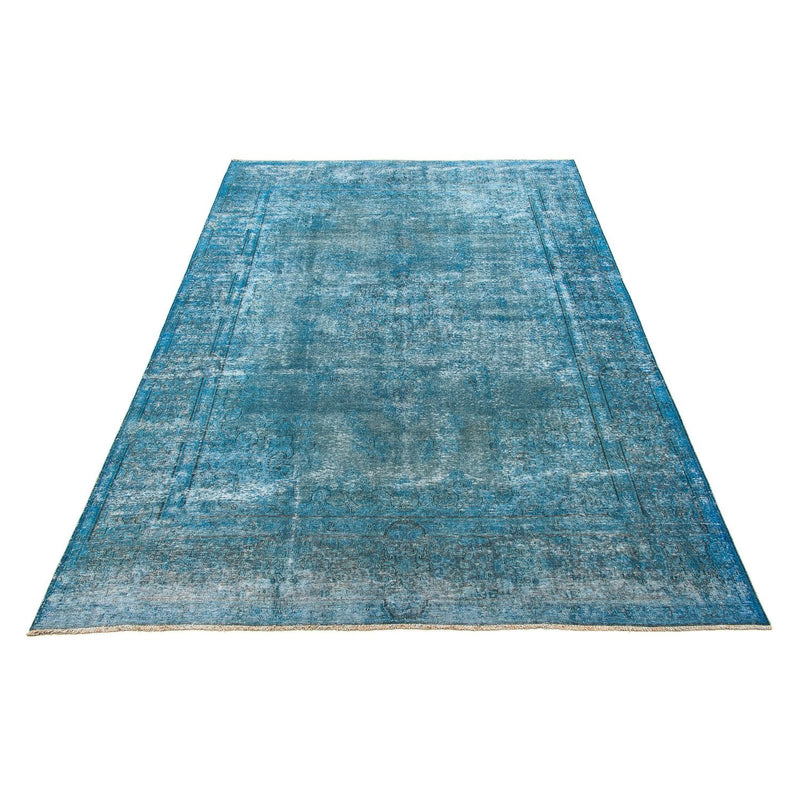 Tapis vintage - 404 x 290 cm - bleu foncé